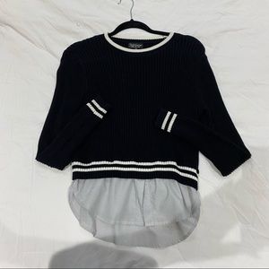 Topshop layered sweater